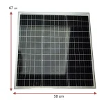 پنل خورشیدی مدل MT-70W ظرفیت 70 وات 18 ولت - Image 5