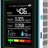 مانیتور حرفه‌ای کیفیت هوای ۵ در ۱ مدل Ocdonor ZN MT25 اندازه‌گیری CO₂، فرمالدئید (HCHO)، ترکیبات آلی فرّار (TVOC)، دما و رطوبت