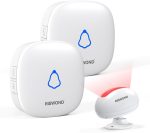 زنگ هشدار حرکتی بی‌سیم مدل AMHEY DW520 – سیستم اطلاع ورود مشتری یا هشدار حرکت (Wireless Motion Sensor Door Chime / Indoor Entry Alert Bell – 1000 ft Range, 32 Tunes, 5 Volume Levels)