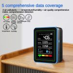 مانیتور حرفه‌ای کیفیت هوای ۵ در ۱ مدل Ocdonor ZN MT25 اندازه‌گیری CO₂، فرمالدئید (HCHO)، ترکیبات آلی فرّار (TVOC)، دما و رطوبت - Image 4