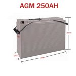 باتری خورشیدی AGM 250 آمپر ساعت 12 ولت PlusEnergy FT12-250 - تصویر 2